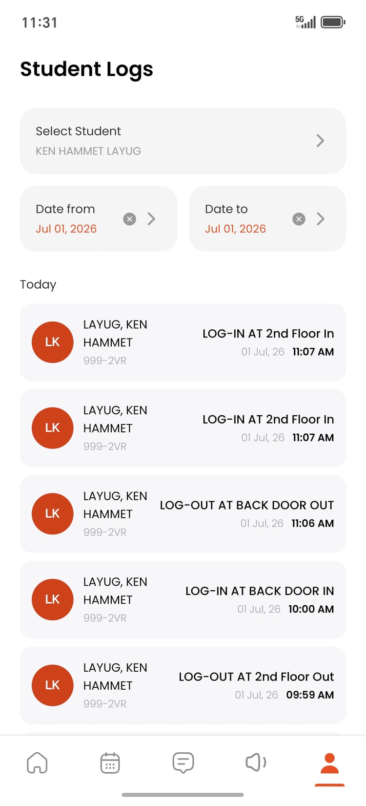 App screenshot